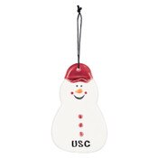 USC Trojans Ceramic Kenny the Snowman Ornament
